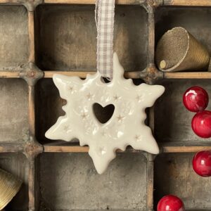 GINGERBREAD SNOWFLAKE DECORATION