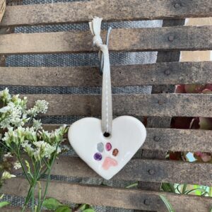 SMALL PAW PRINT HEART